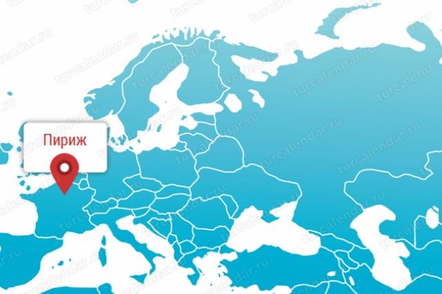 Туристическая карта парижа Карта достопримечательностей парижа на русском языке